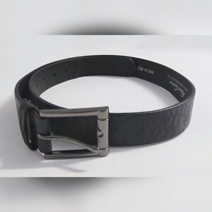 New. Robert Graham Men's Black Leather Belt. Size 34 US.